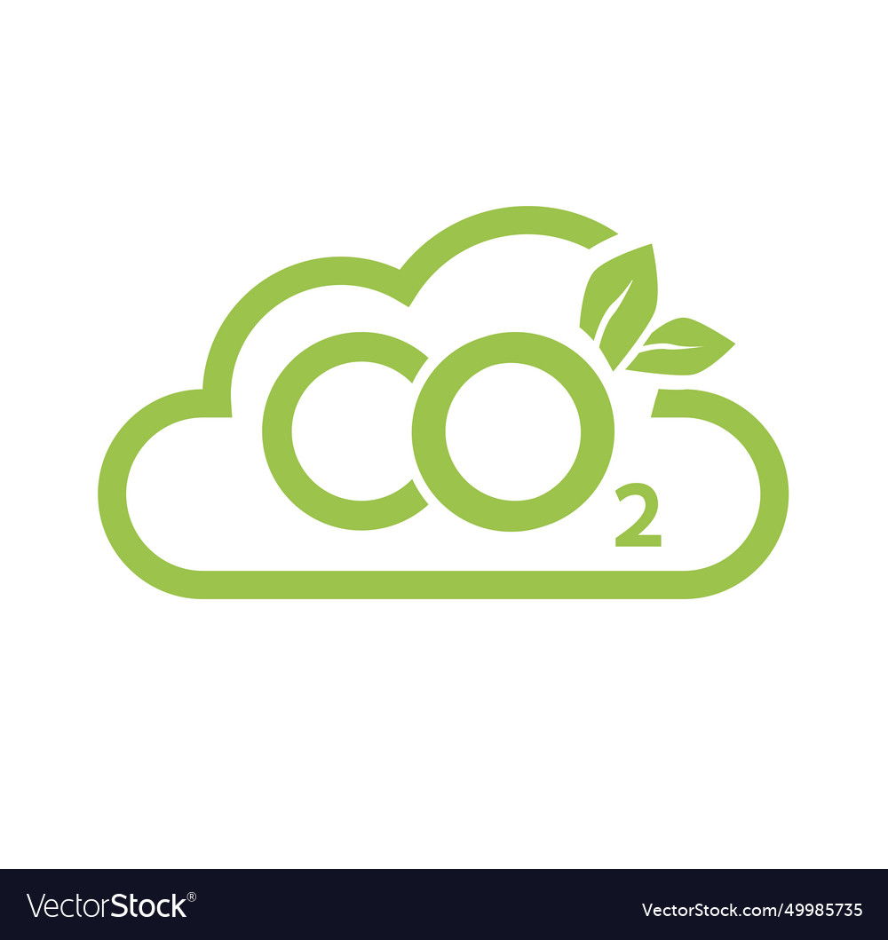 Co2 Neutral Icon Carbon Gas Emission Reduction Vector Image 7447