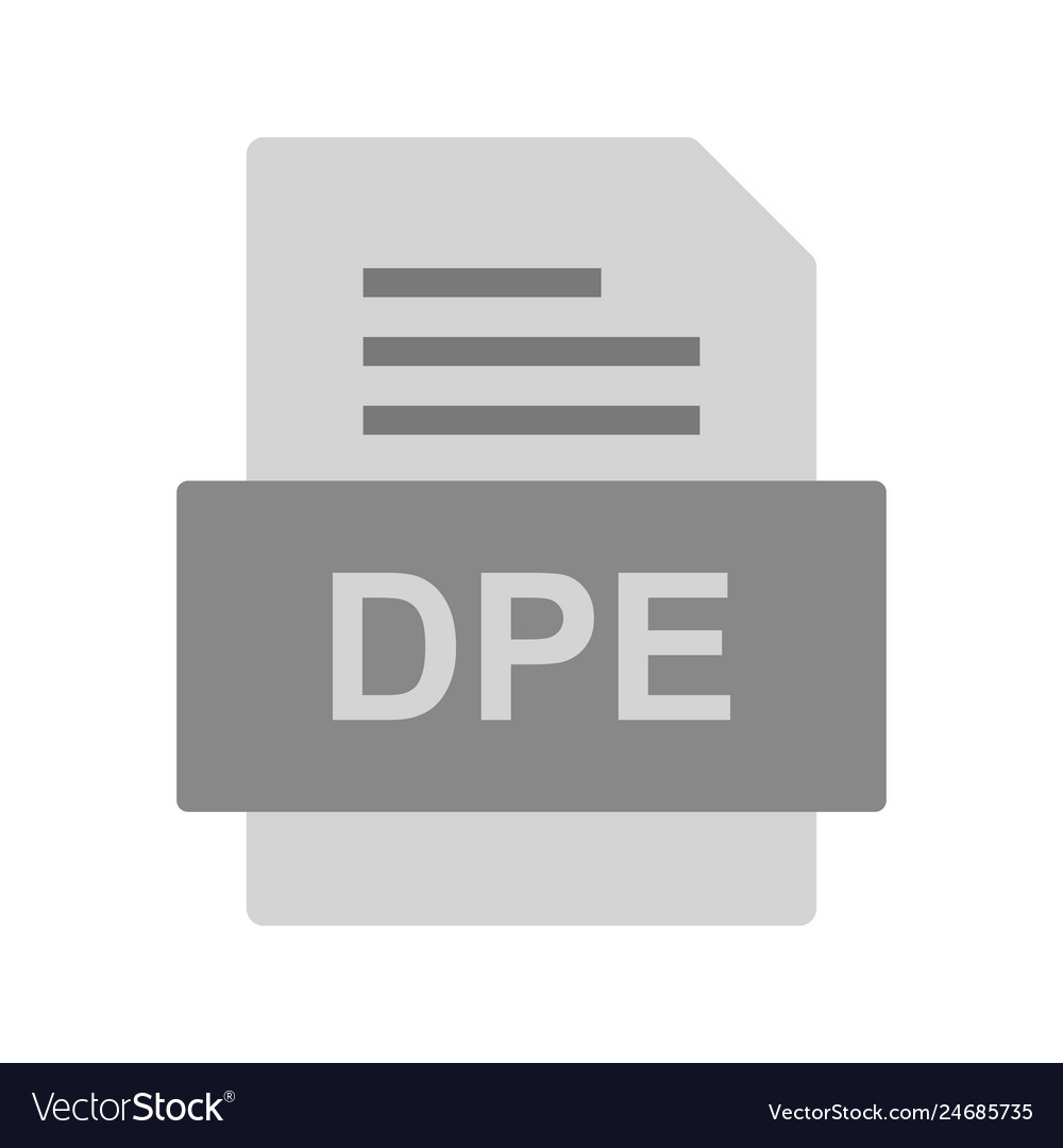 Dpe file document icon
