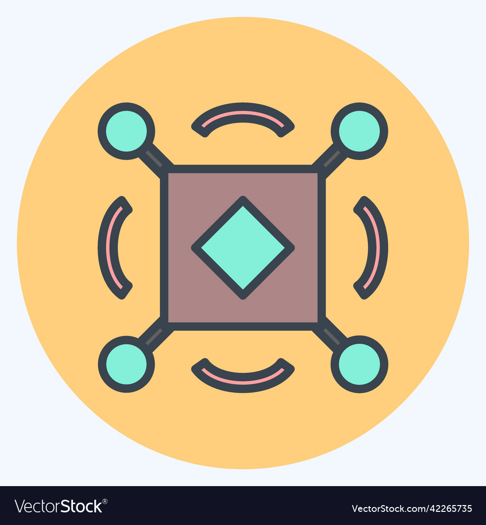 Icon sensors suitable for data analytics symbol