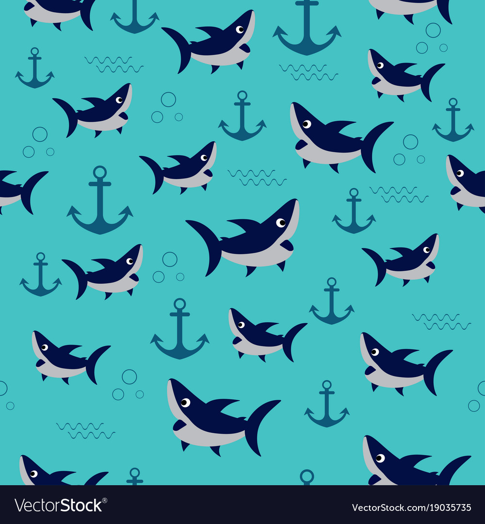 Pattern with shark