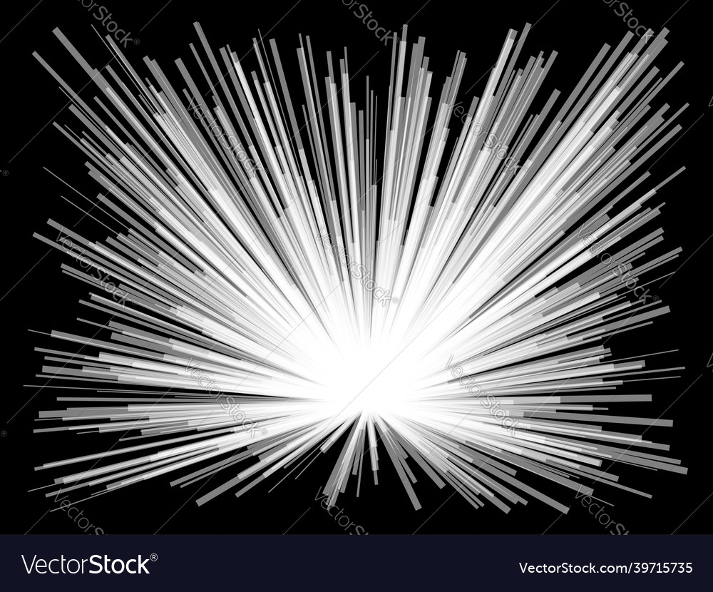Radial radiating dynamic lines abstract explosion Vector Image Radial radiating dynamic lines abstract explosion