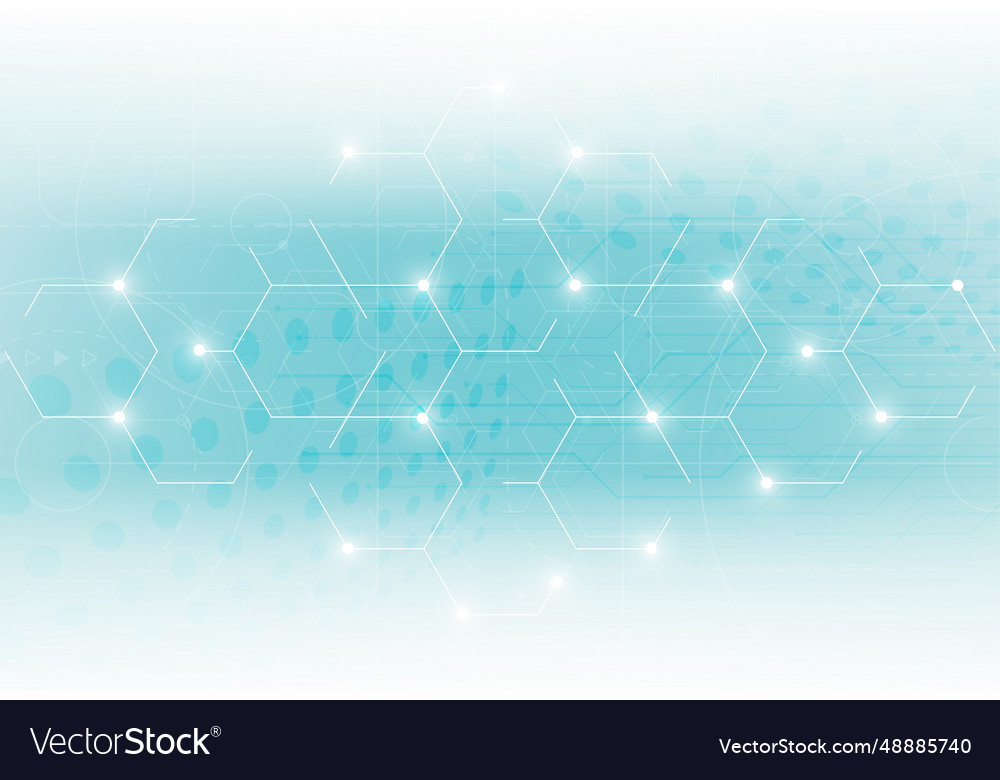 Abstract science template technology lines