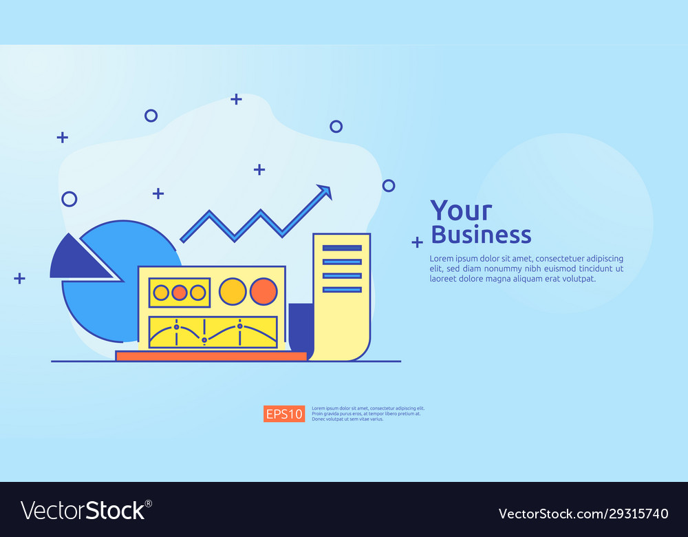 Accounting document data report concept