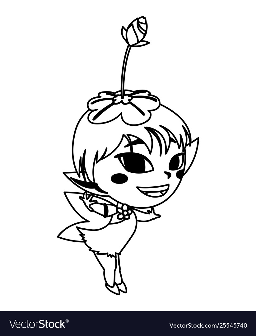 Beautiful magic fairy character
