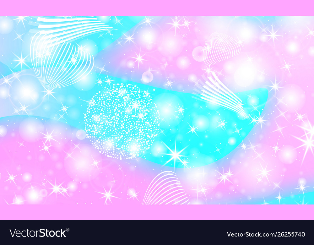 Fairy background unicorn pattern