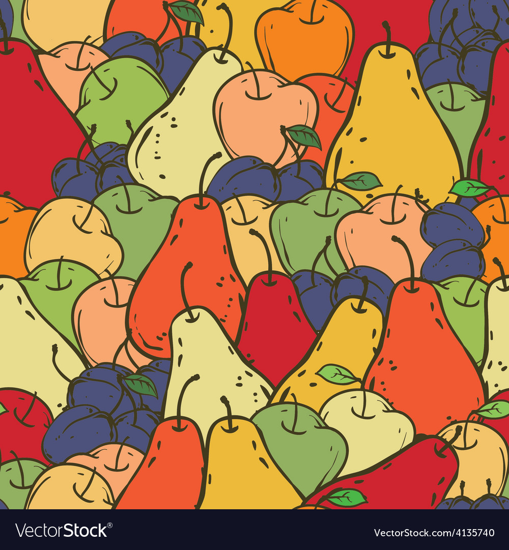 Fruits seamless pattern