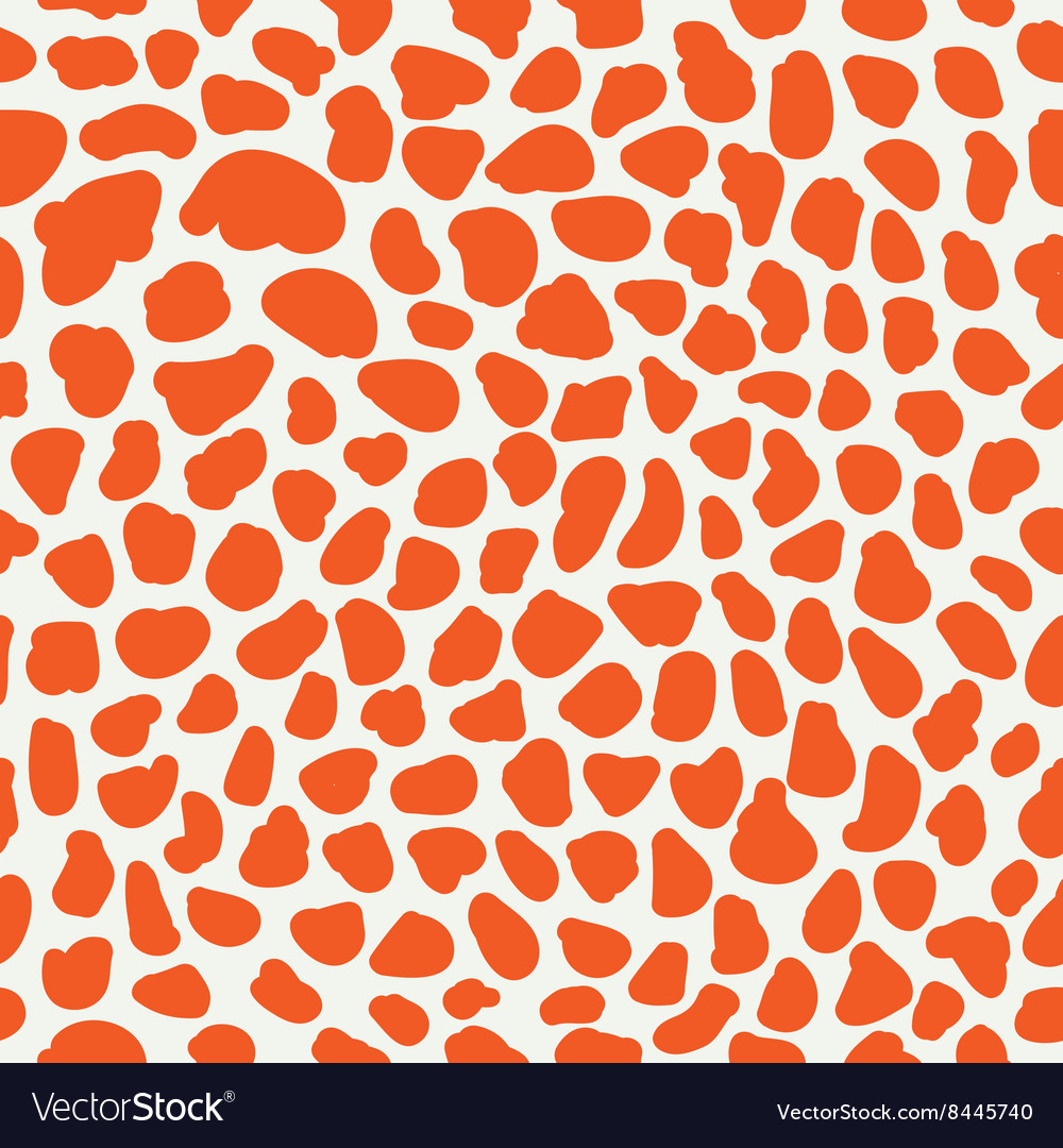 Hand draw red stones pattern
