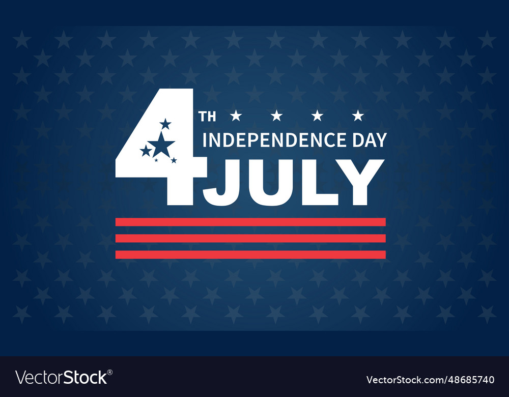 Happy 4th of july fireworks - independence day Vector Image