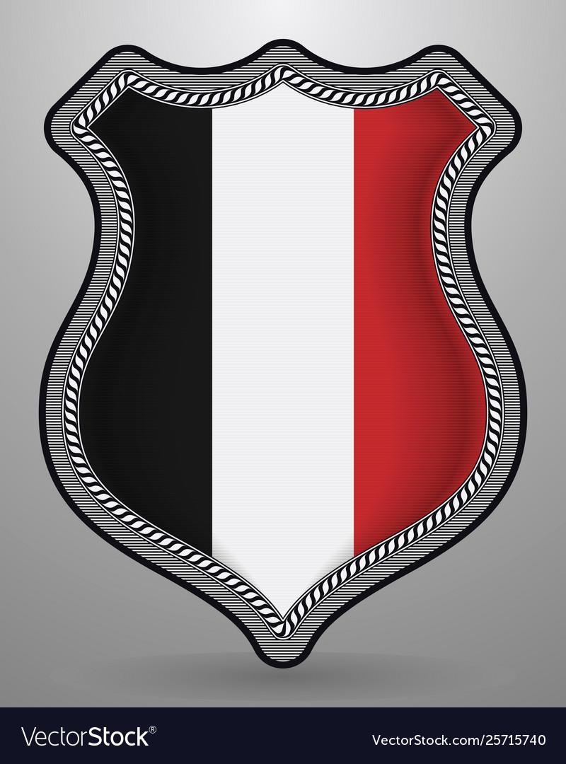 Historical flag upper volta badge and icon Vector Image