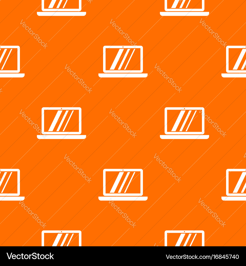 Laptop pattern seamless Royalty Free Vector Image