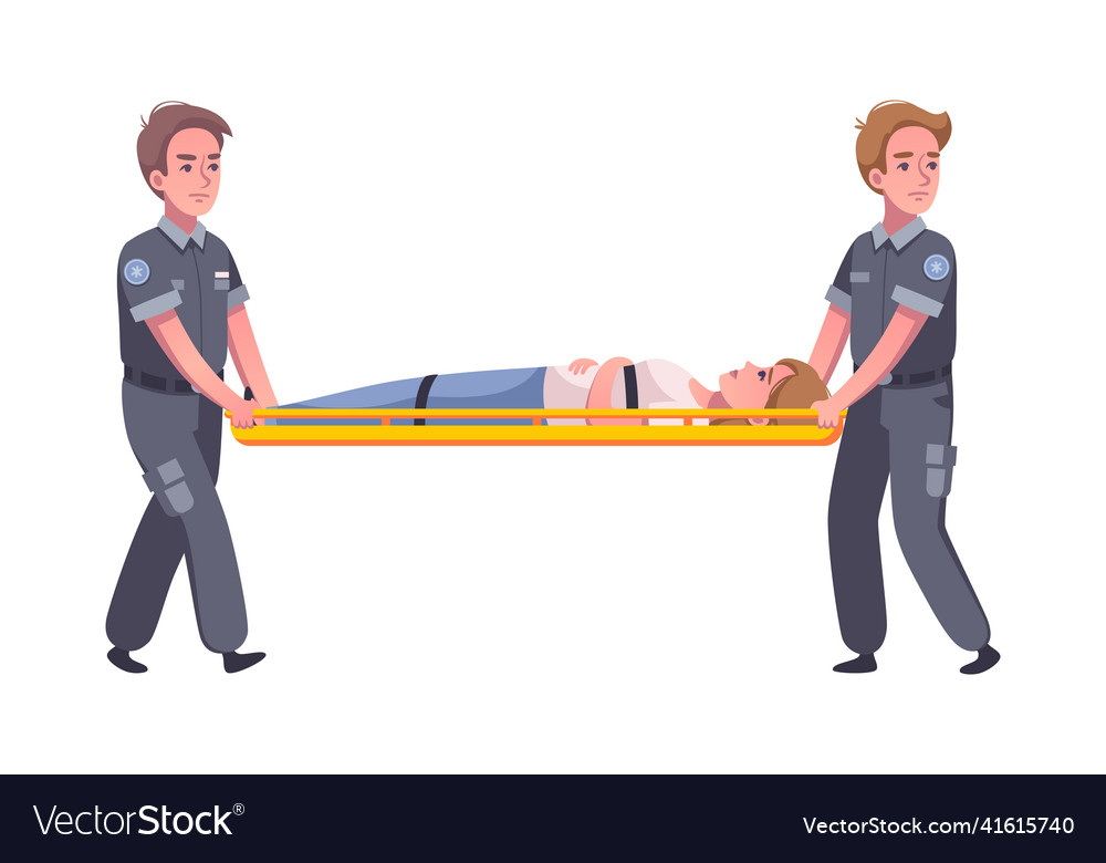 Paramedic cartoon icon Royalty Free Vector Image