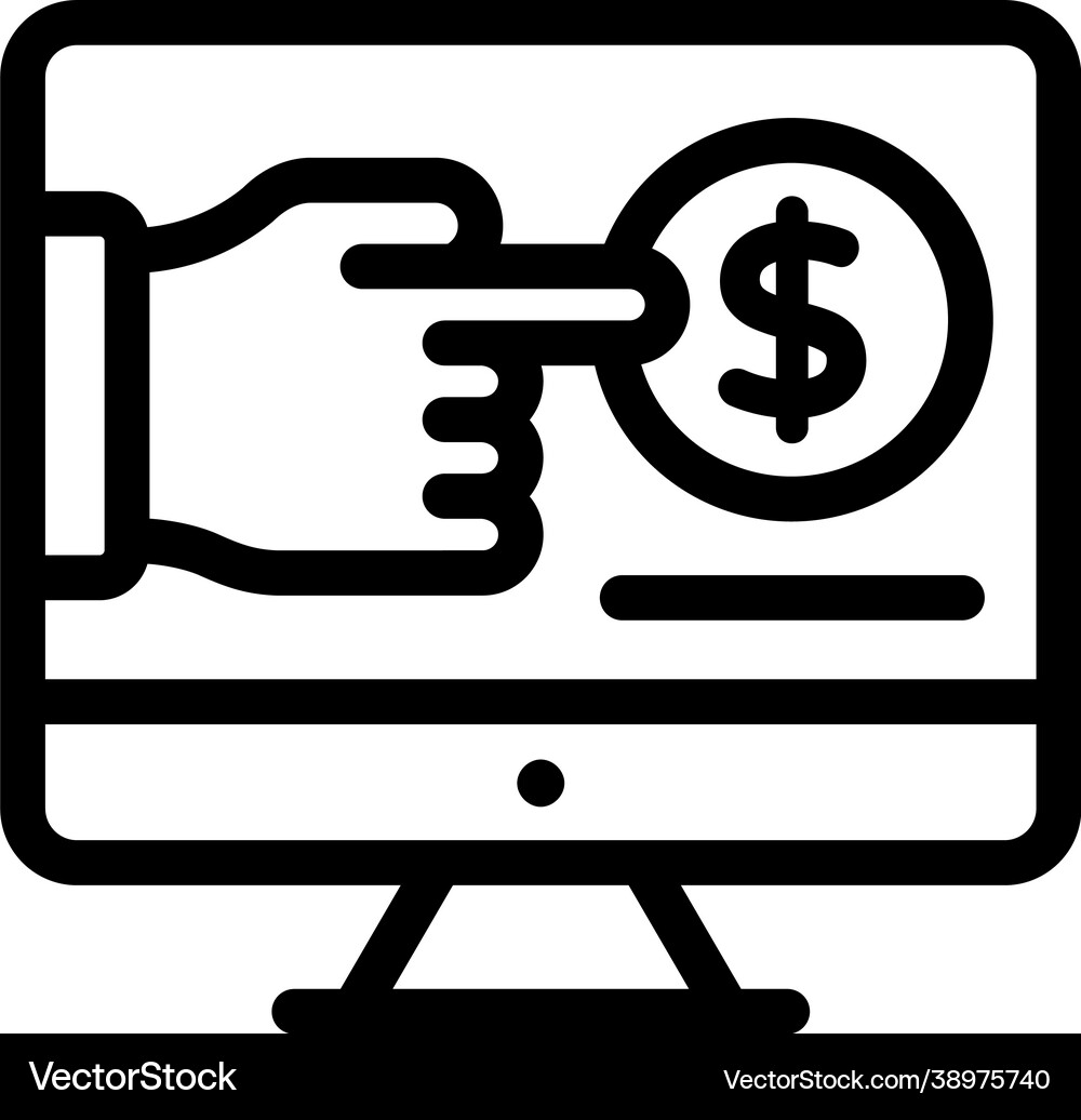 Pay per click Royalty Free Vector Image - VectorStock