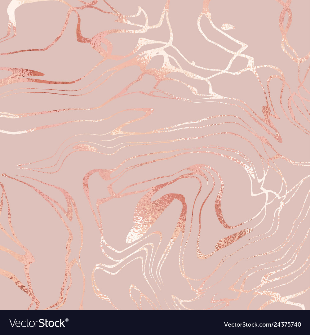 Rose marble gold elegant texture with foil Vector Image