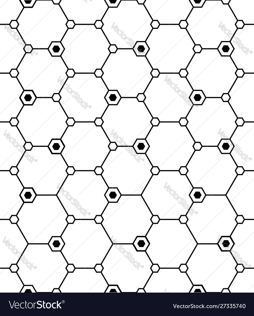 Technical honeycomb seamless pattern