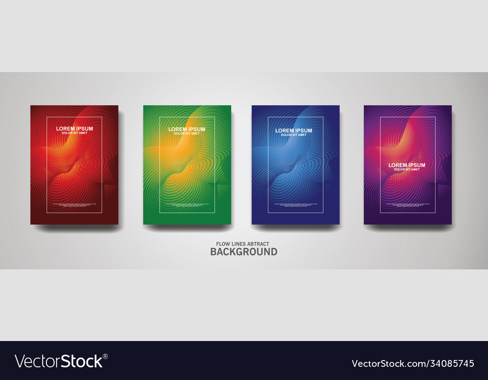 Abstract flow lines pattern background vector image Abstract flow lines pattern background