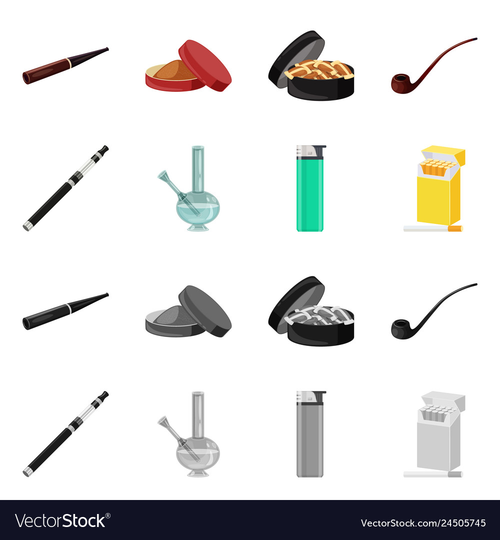 Design of refuse and stop symbol set vector image Design of refuse and stop symbol set