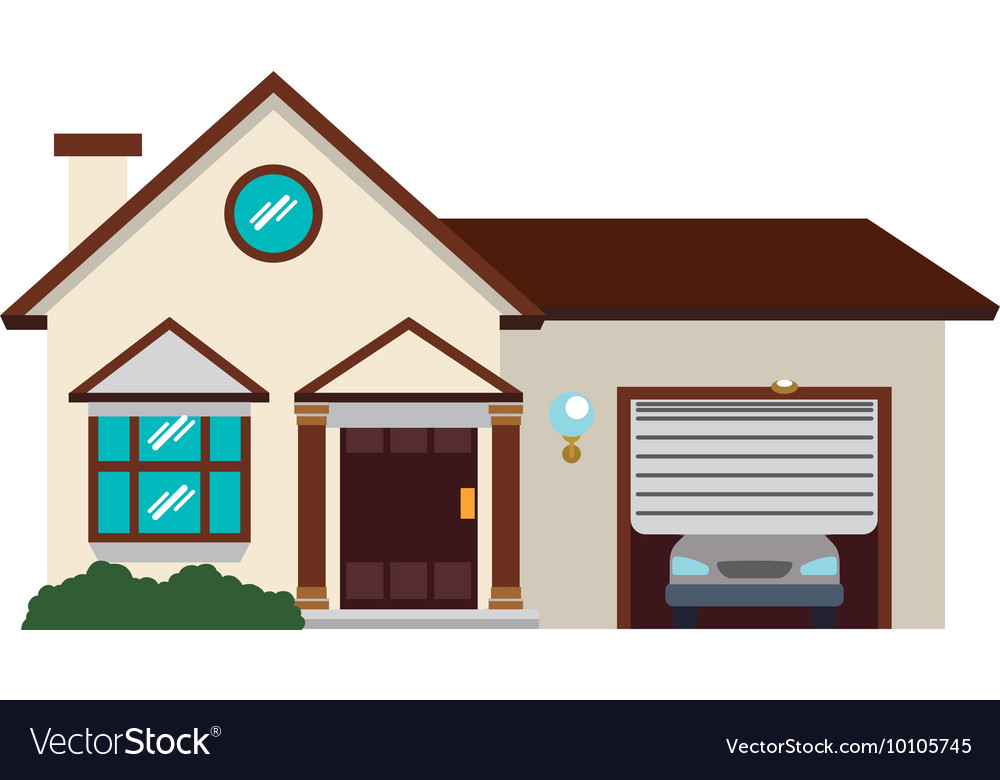 Home house building real estate icon Royalty Free Vector