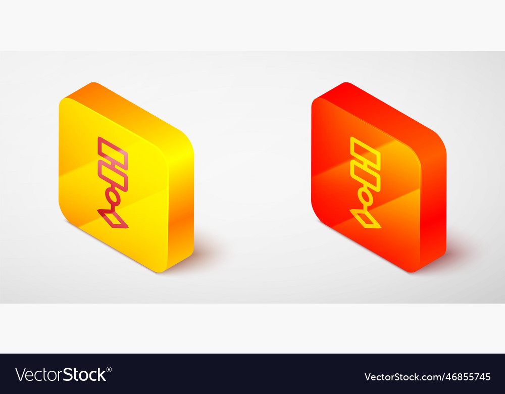 Isometric line algorithm icon isolated on grey vector image Isometric line algorithm icon isolated on grey