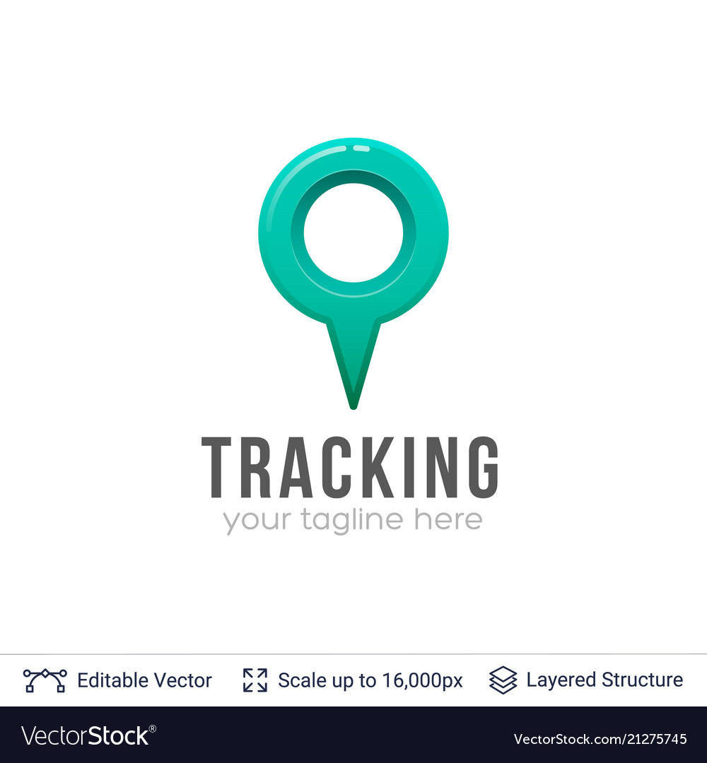 Map location pointer vector image Map location pointer