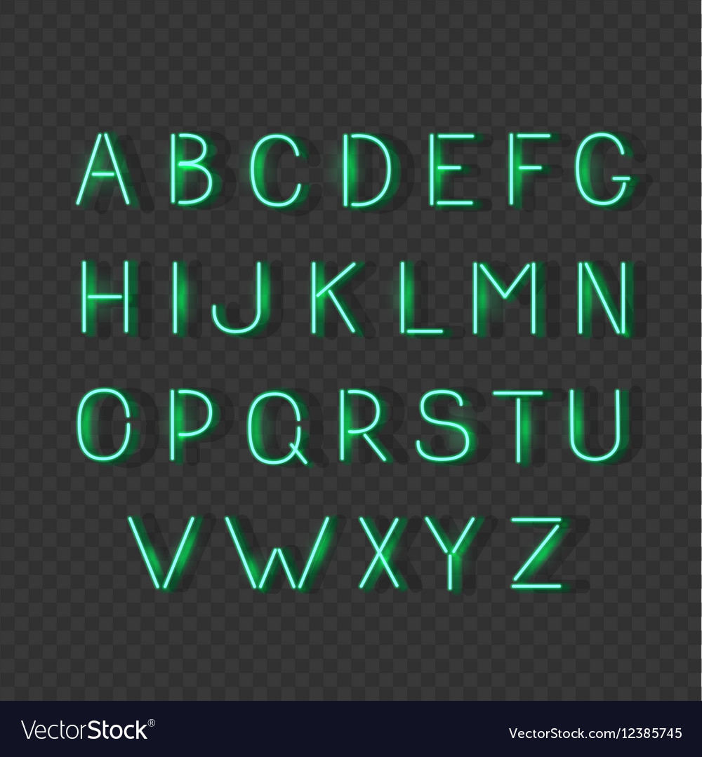 Neon Alphabet Glowing Sign Letters Neon Font Letters - vrogue.co