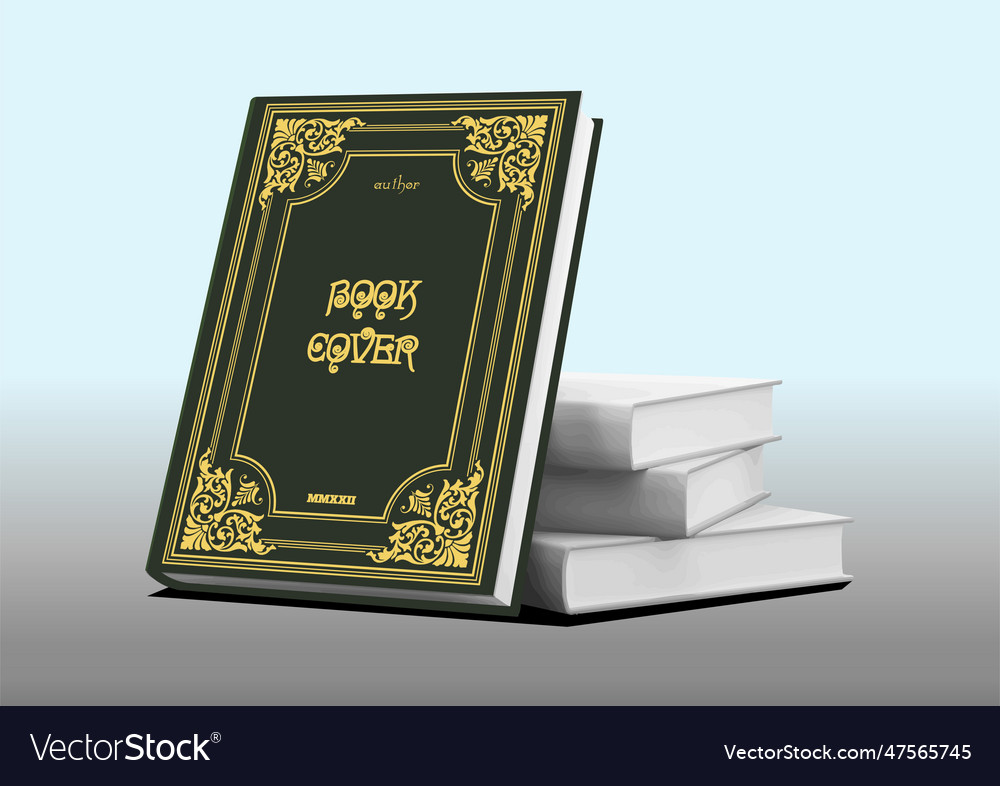 Stack of books 3d color