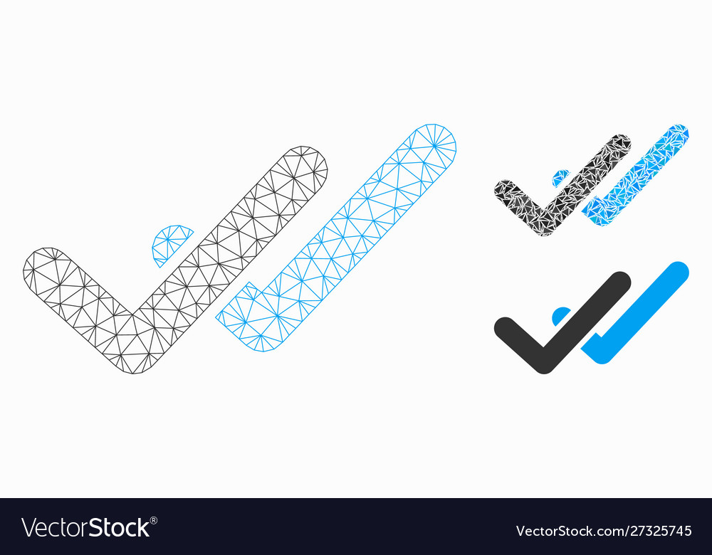 Validation mesh carcass model and triangle Vector Image Validation mesh carcass model and triangle