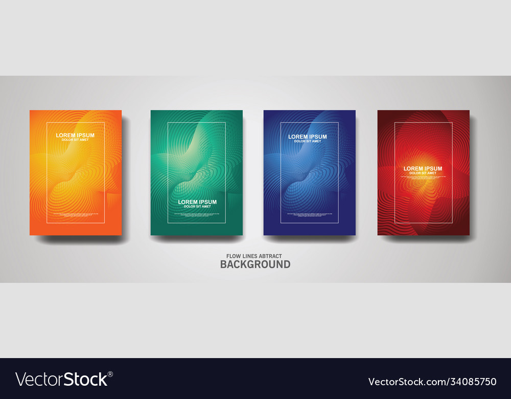 Abstract flow lines pattern background vector image Abstract flow lines pattern background