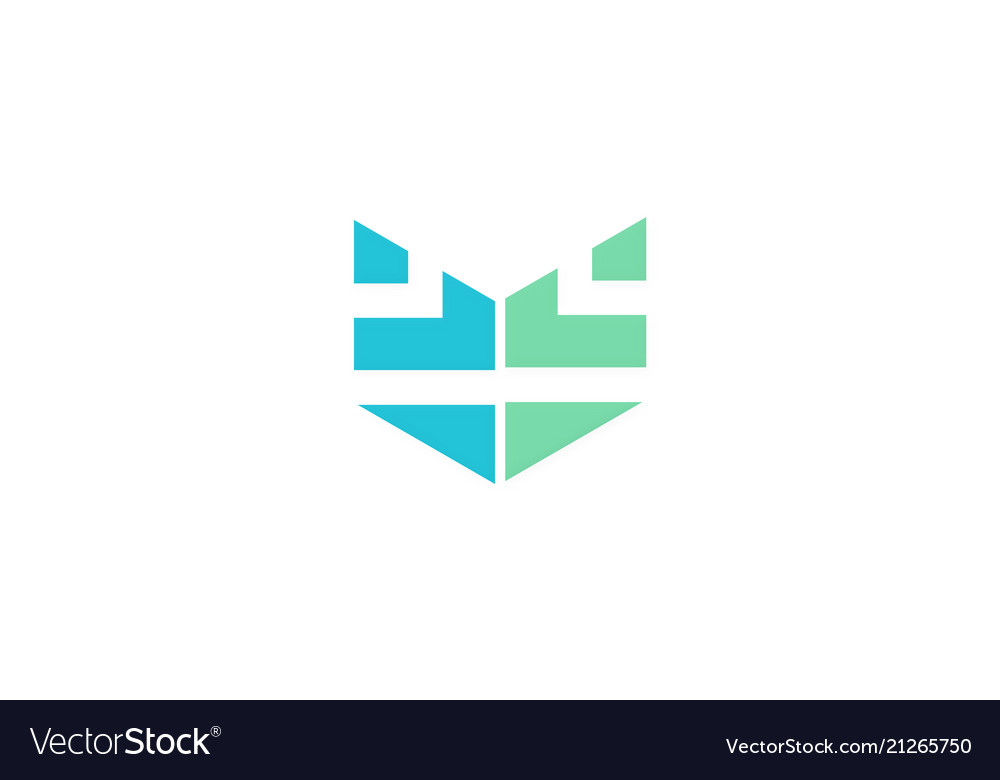 Abstract shape technology logo