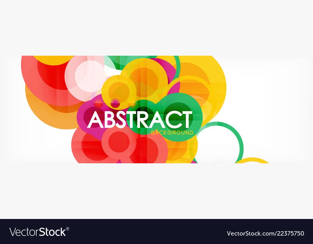 Circle composition abstract background