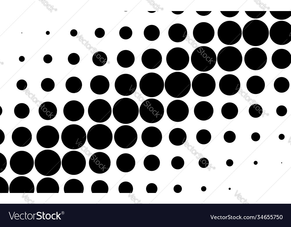 Diagonal oblique circles dots halftone vector image Diagonal oblique circles dots halftone