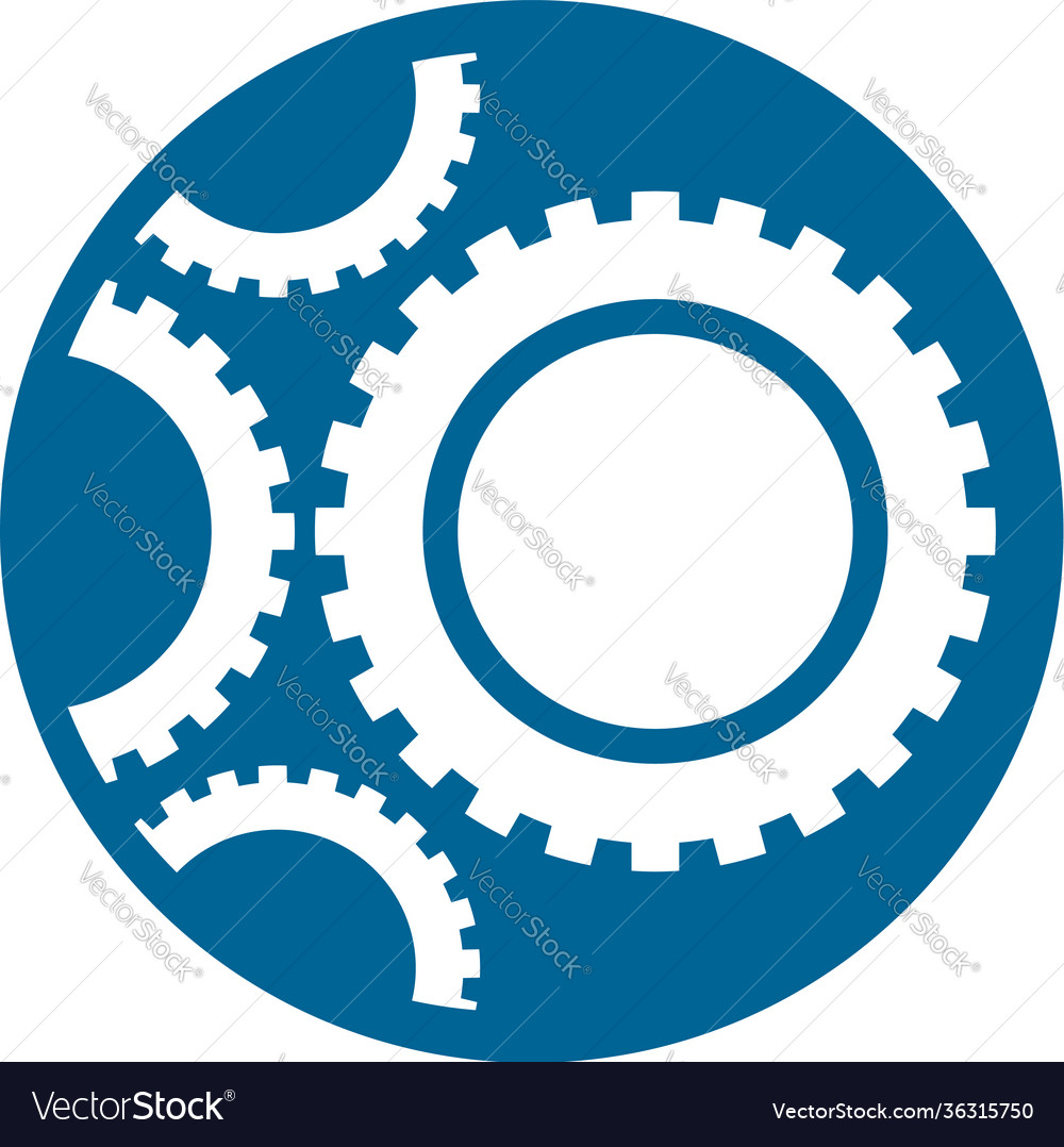 Gear logo designs template mechanic symbol