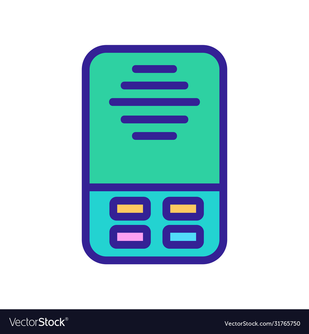 Intercom security device icon outline vector image Intercom security device icon outline