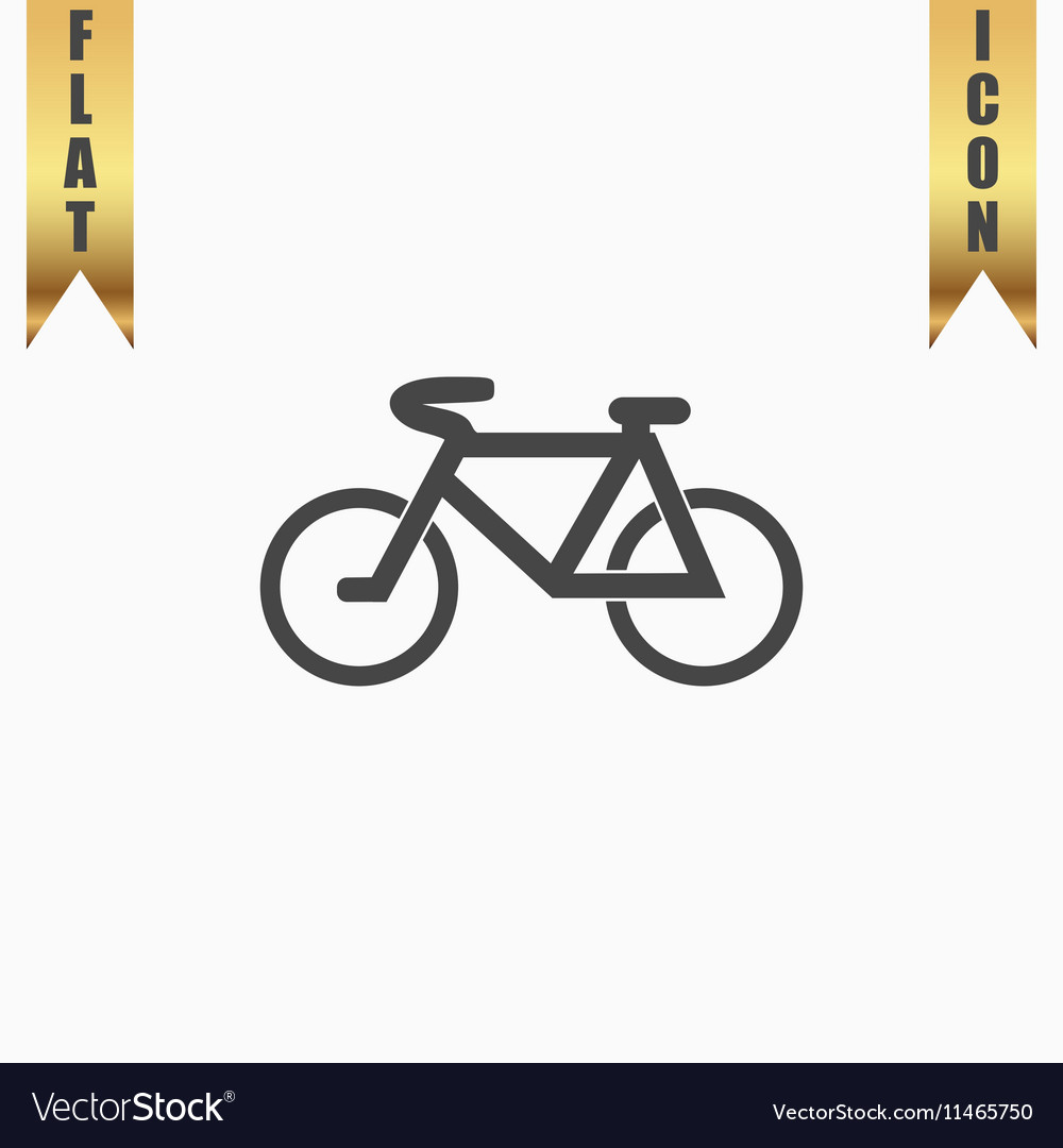 Mountain bike flat icon