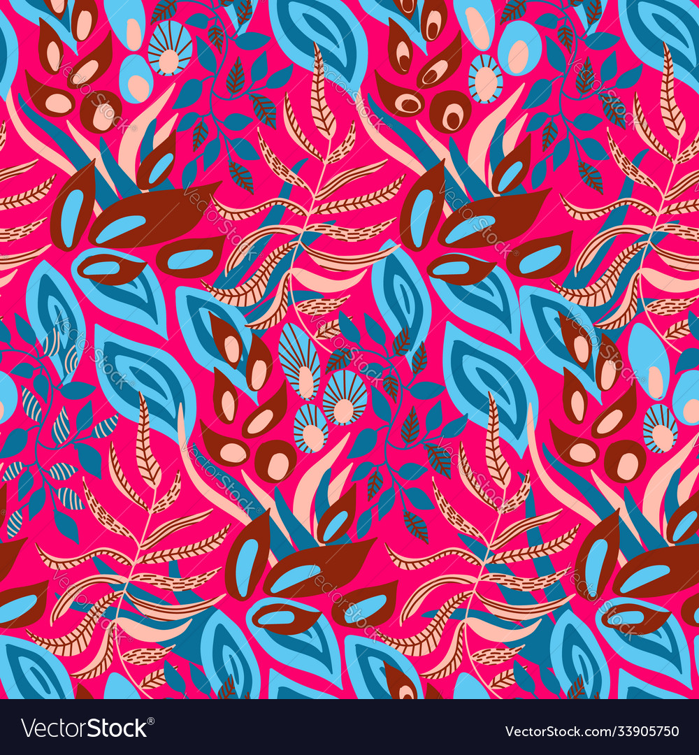 Seamless pattern abstract drawing vector image Seamless pattern abstract drawing
