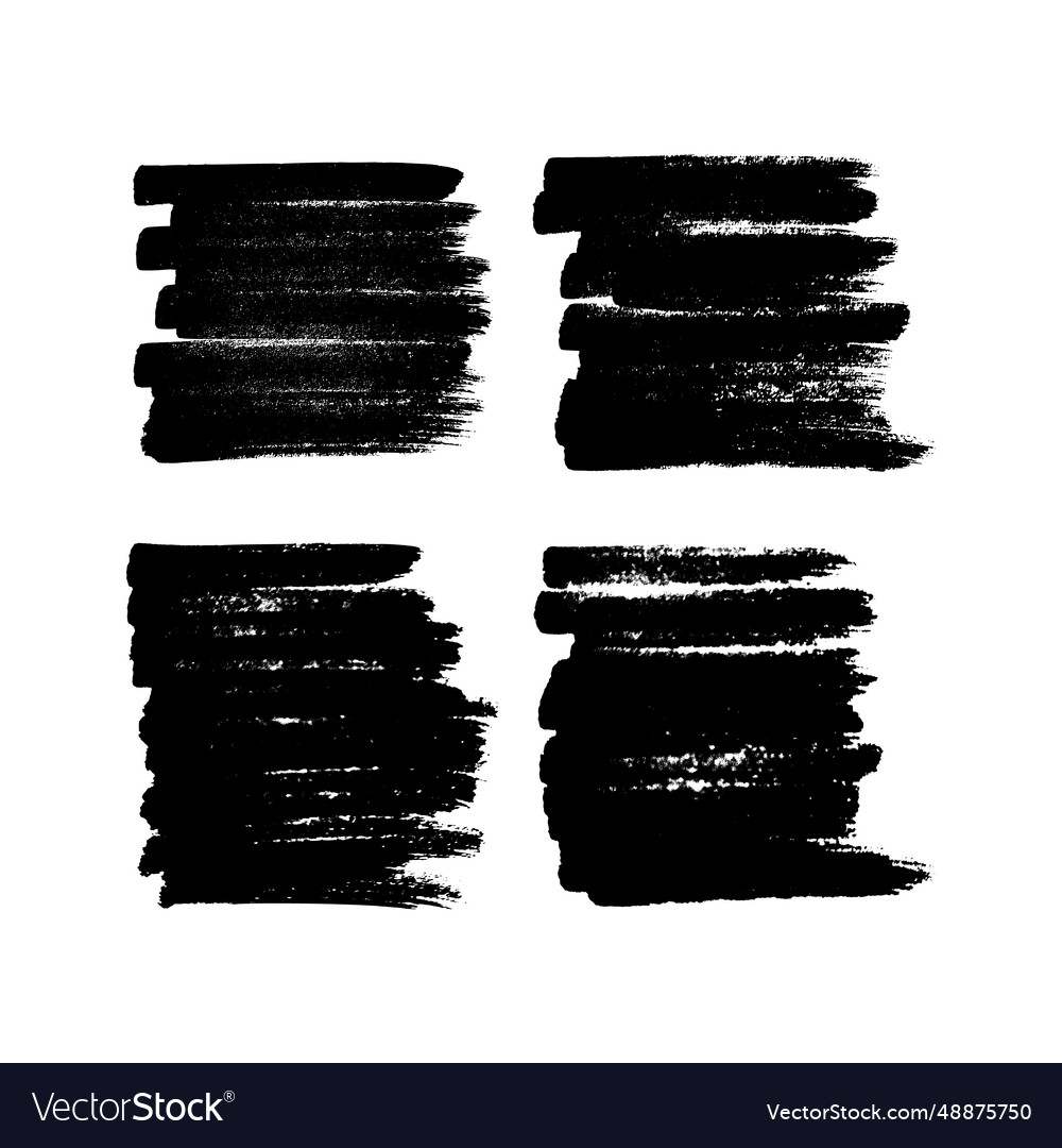 Set of scribble with a black marker Royalty Free Vector