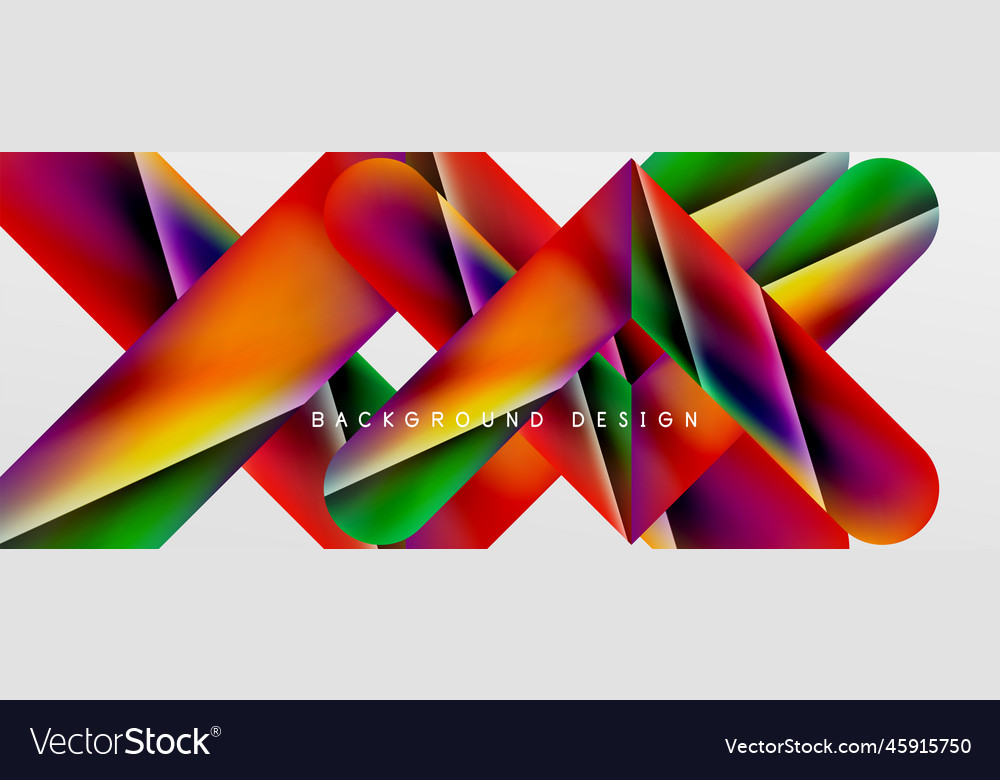 Triangle fluid color gradient abstract background