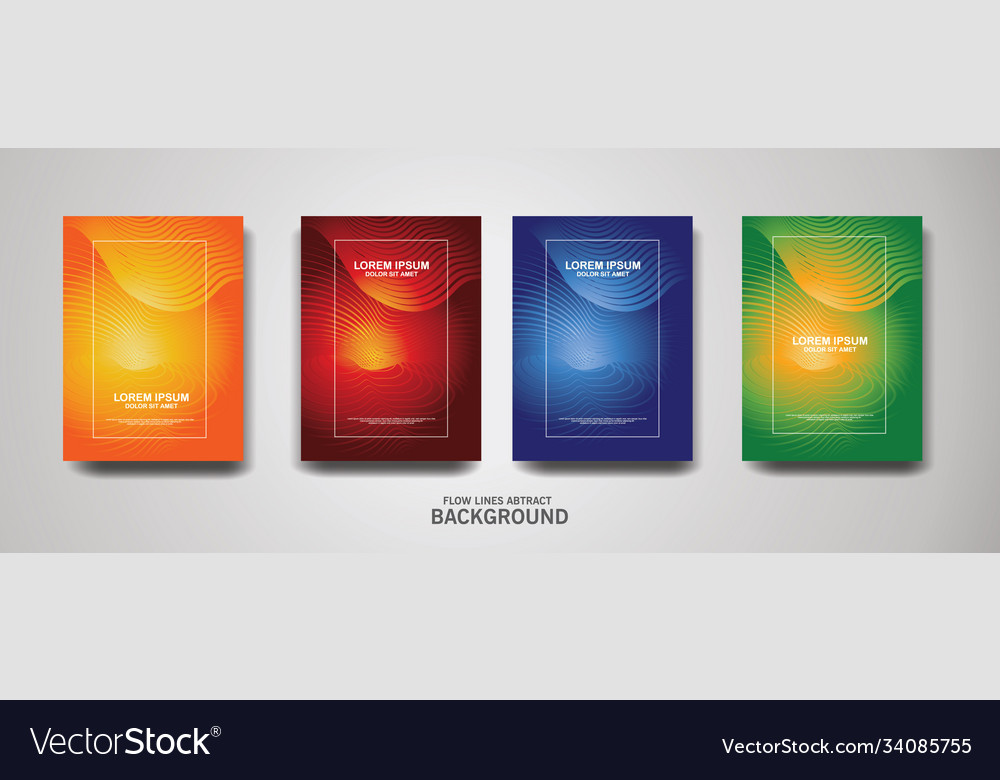 Abstract flow lines pattern background vector image Abstract flow lines pattern background