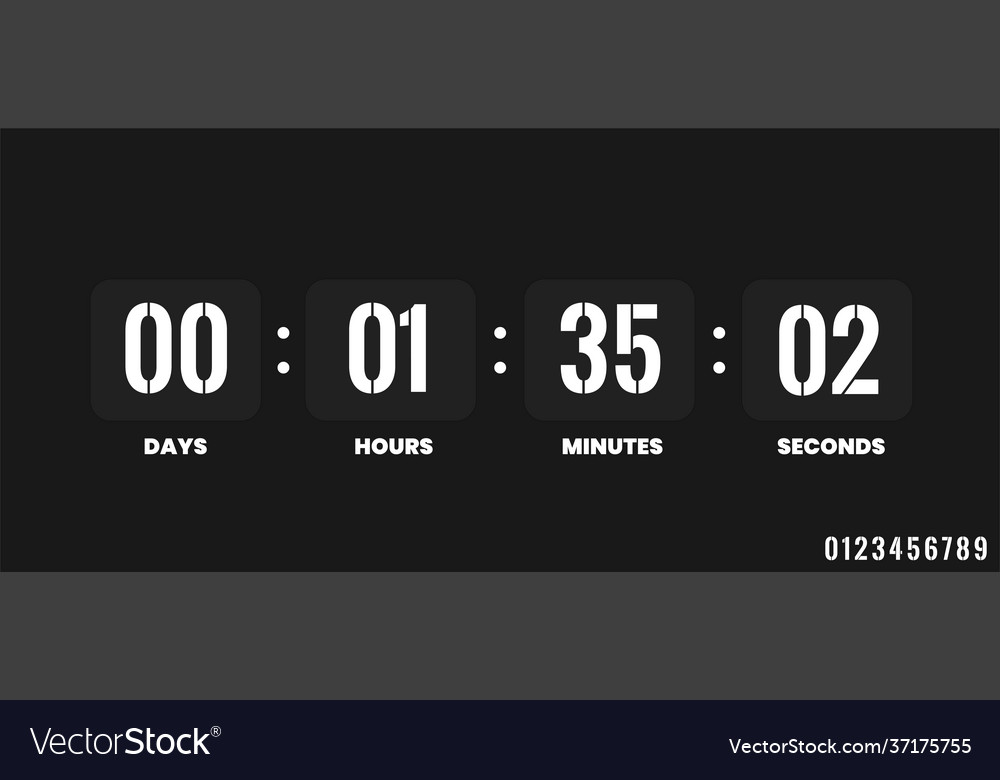 Countdown clock counter timer clocks counts day