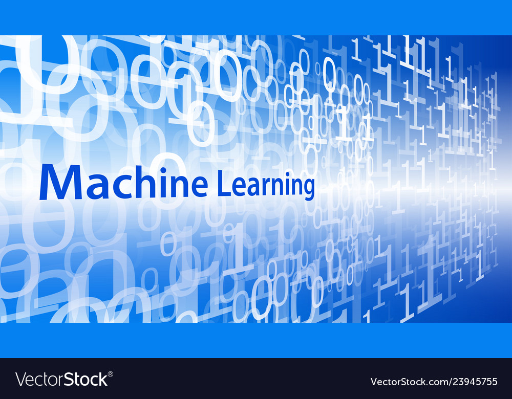 Creative abstract machine learning symbol