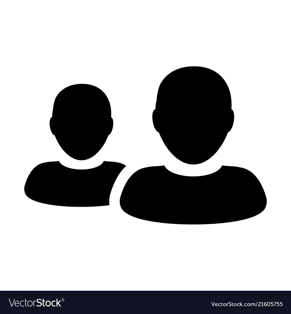 Customer icon male group of persons symbol avatar