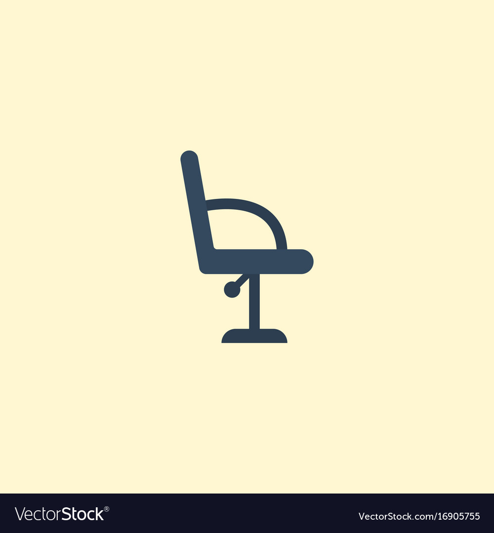 Flat icon barbershop furniture element