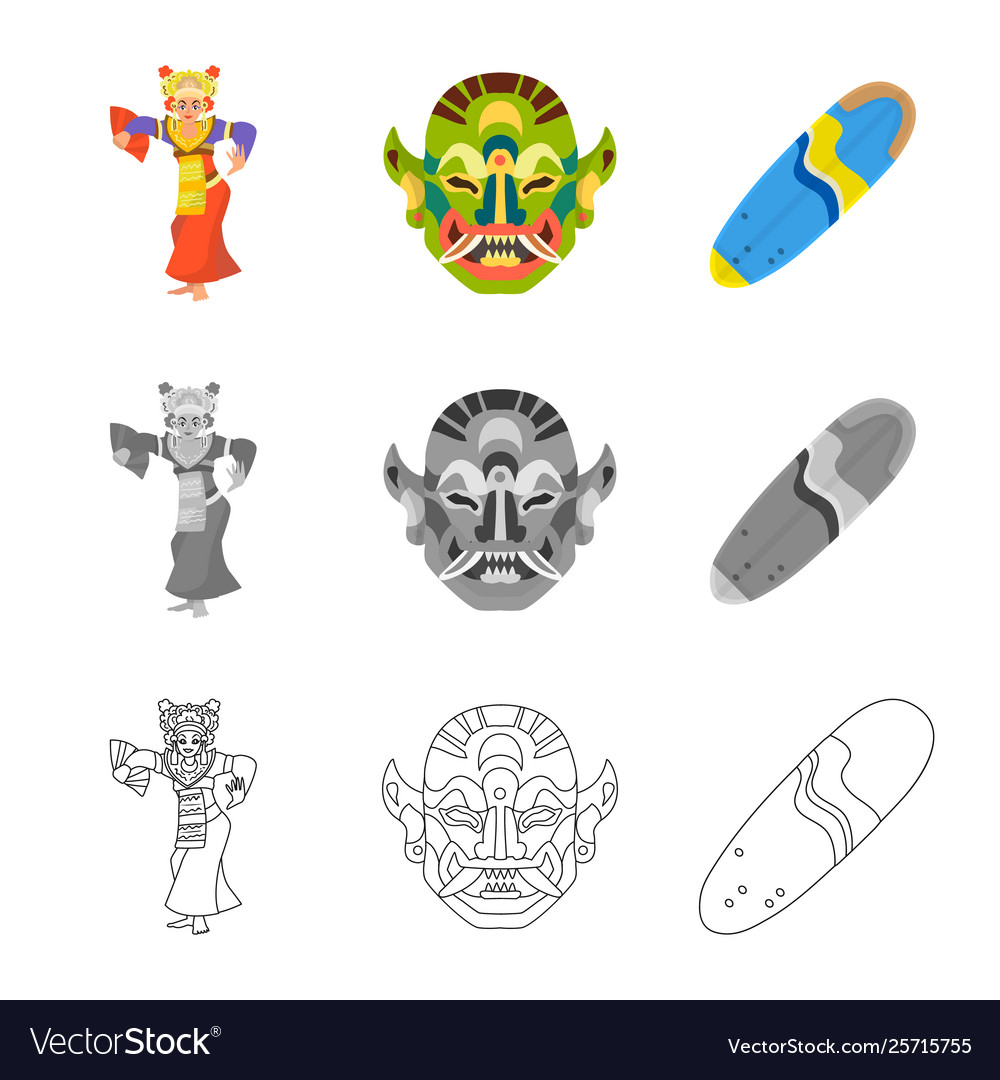 Isolated object and travel symbol set Vector Image Isolated object and travel symbol set