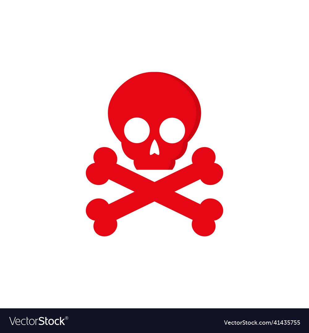 Skull icon simple for graphic and web design Vector Image