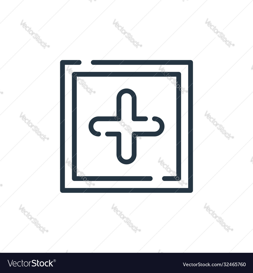 Add icon editable stroke linear symbol vector image Add icon editable stroke linear symbol