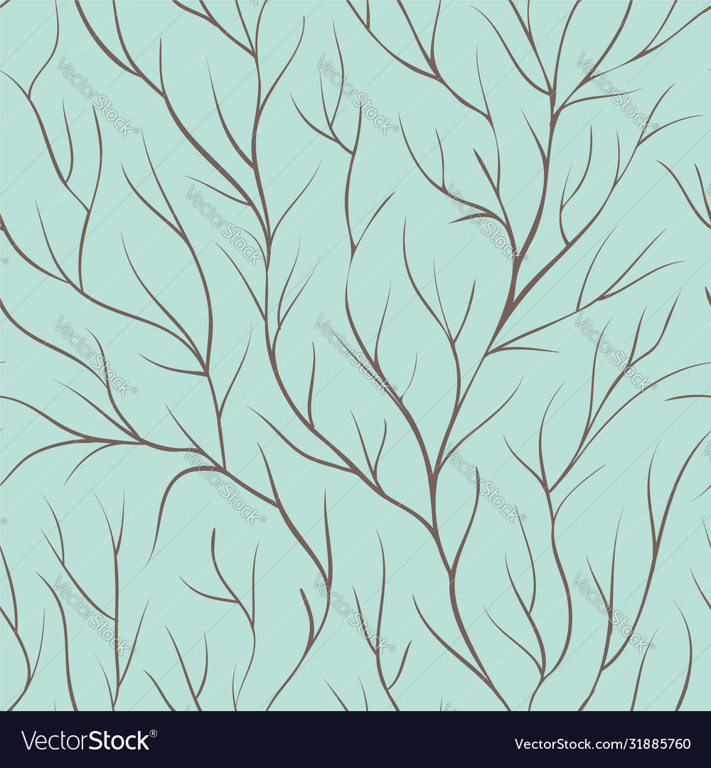 Beautiful seamless background with tree branches vector image Beautiful seamless background with tree branches