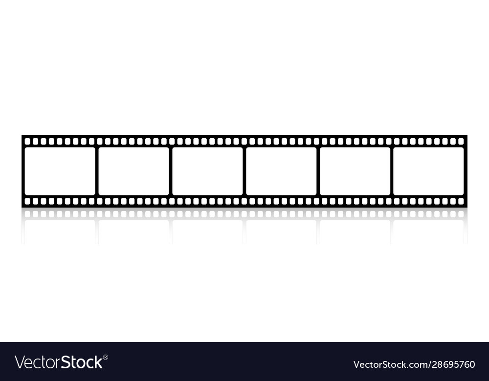 Blank cinema film strip