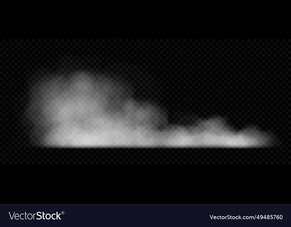 Cloud of smoke or fog isolated