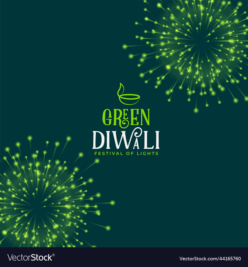 Green Diwali Fireworks Celebration