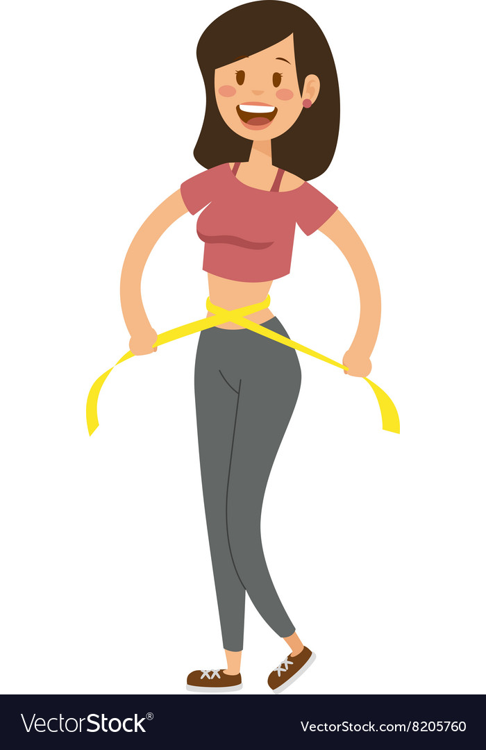 Healthy lifestyle cartoon portrait of smiling Vector Image Healthy lifestyle cartoon portrait of smiling Vector Image