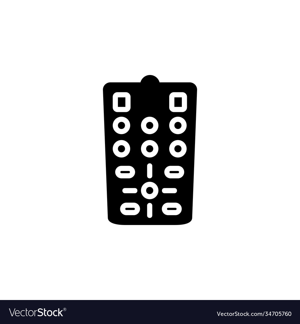 Remote and control icon application Vector Image Remote and control icon application